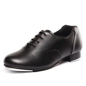 리노데스 남녀 공용 소프트 가죽 어퍼 레이스 업 탭 슈즈 댄스 여성 남성