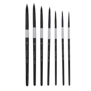 그리기 수채화 기법 미술용 호환  블랙 스완 브러시 키트 7개   예술적 나일론 페인트