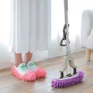 극세사 밴딩 청소 슬리퍼 발걸레 청소용 걸레 실내화 청소포 물걸레 탈부착 덧신 리필 실내 바닥 커버 신발