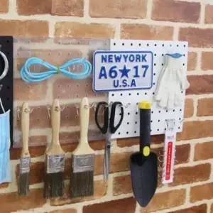 페그보 타공판(흰색) 1개 페그보드선반 타공판걸이