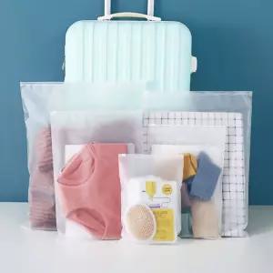 반투명 방수 해외 여행 지퍼백 고급형 4호 필수템 캐리어 짐싸기 가방 파우치 옷 정리 여행용 소분 백 용품