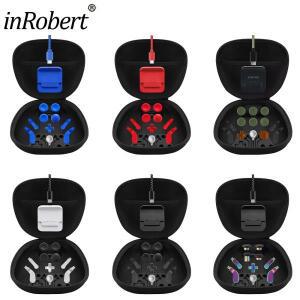 Xbox Elite 시리즈 2 컨트롤러 보호 케이스용 운반 가방 휴대용 보관 내부 충전 스탠드 케이블 금속 버튼