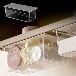 장만A776 투명 아크릴 서랍 수납함 대형 책상 싱크대 욕실수납 화장대 가구부착