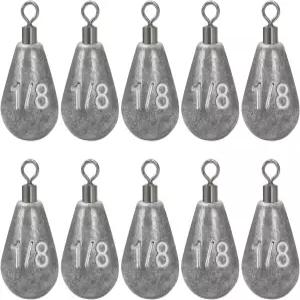 블루윙 캐스팅 스위블 벨 싱커스 낚시 무게 1/2oz-8oz 드롭 샷 딥시 납 소금물