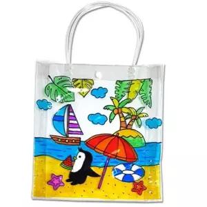 만들기대장 투명가방꾸며만들기-여름해변이야기