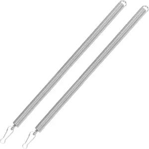 2PCS 스크린 도어 스프링 - 20인치 클로저 유니버설 스테인리스 스틸 나무 및 비닐 펜스용 게이트 하드웨어