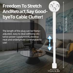 새로운 전기 콘센트 확장 플러그 벽 가능한 소켓 회전식 접이식 휴대용