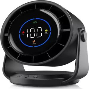 요셴모 책상 선풍기 침실용 터보 테이블 100단 디지털 디스플레이 저소음 105° 조절 가능한 기울기