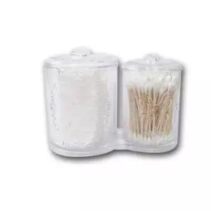 라비나 화장솜 면봉 케이스 귀이개 청소 메이크업미용도구 뷰티 수납 대정리 대수납 재료