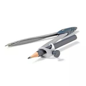 hand2mind 학생용 수학 기하 컴퍼스 실버 기하학 제도용 정밀 도구 (10개 팩)