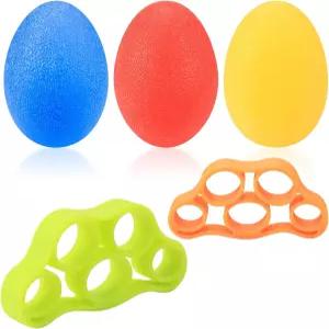 3개의 핸드 그립 근력 볼 2개의 핑거 강화기 손목 트레이너 스트레스 해소 е러 운동용 운동기 압착기