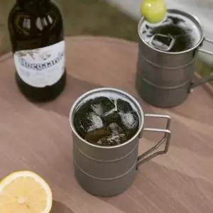 ( )레트로 머그잔 304스텐레스 캠핑 글램핑