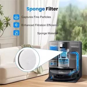 호환  ABBZ-메인 사이드 브러시 롤러 걸레 스폰지 필터 HEPA 필터 키트20개 Ecovacs Deebot X11 Omnicyclon