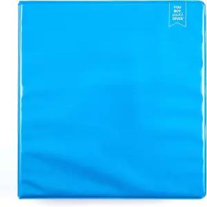 유비 3 링 블루 바인더 - 둥근 D 링과 포켓 2 개가 있는 1 인치 275 장 용량의 내구성 PVC 프리 오거나이저