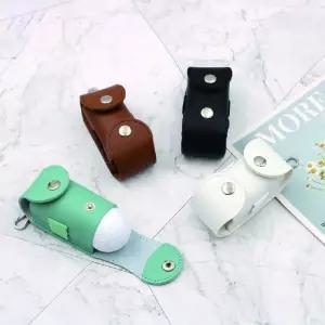 [이거찜] 국내 최저가 가죽 골프공 파우치 골프볼 주머니 2구