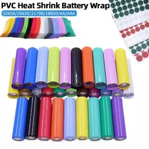 투명수축튜브 186502170026650AAA 배터리 랩 PVC 열수축 튜빙 리튬 절연 가스켓 필름 테이프 수축 튜브 보