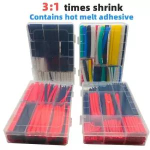 투명수축튜브 31 수축 전기 연결 와이어 접착제 열수축성 열 튜브 이중벽 핫멜트