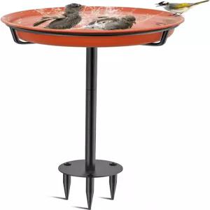 VeyFolzin.st 야외용 조류 목욕 정원 청소를 위한 분리형 독립형 헤비 듀티용 볼 스파 및 금속 말뚝