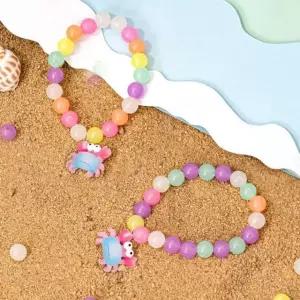 여름 비즈 야광 팔찌 만들기 컬러 유아 어린이 키트 비즈 구슬 비즈구슬