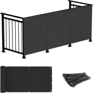 윈드스크린 없는 3피트 12인치 데크 발코니 프라이버시 스크린 펜스 아파트 메시 지퍼 타이 체인 링크 커버