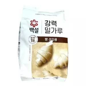 백설 밀가루 강력분 2.5Kg 빵용밀가루 베이킹용밀가루 강력분 피자용밀가루
