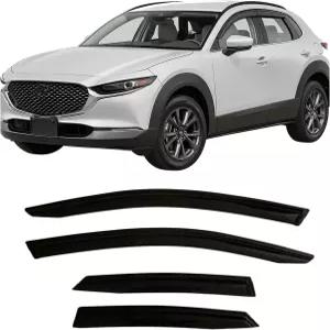 2020-2026 마쓰다 CX-30 사이드 윈도우 바이저 디플렉터용 테이프 온 레인 가드 2.5S 셀렉트 스포츠 선호