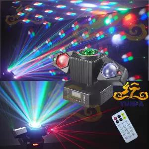호환  LED 회전 빔 스트로브 3-in-1 디스코 라이트 DMX512 DJ 바 클럽 파티 웨딩 크리스마스 효과 무대 조