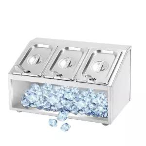 업소용 밧드 스텐 얼음 바트 통 스테인레스 냉장고 보관용기 음식 식당 뷔