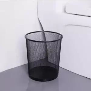 [생활] 메쉬 오피스 수납 바구니 다용도 휴지통 디자인 정리함