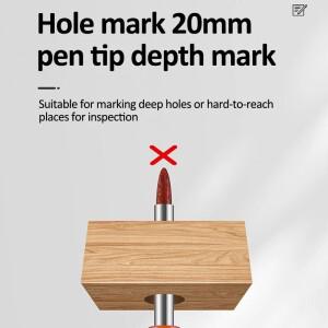 1/3/10Pcs 방수 긴 머리 마커 펜 다 20mm 양방향  구멍 펜촉 펜 목공 도구