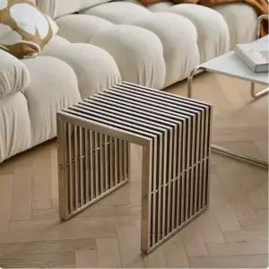 스테인리스 스틸 벤치 스테인레스 의자 인테리어 견고한 테라스