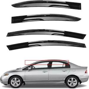 시빅 세단의 사이드 윈도우 바이저 벤트 레인 가드 디플렉터 교체 2006-2011