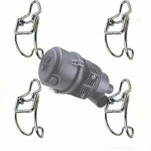 Hxk 4팩 P538928 에어 클리너 엔드 캡 클립 도널드슨 필터 하우징용 금속 래치 클램프 304 스테인리스 스틸