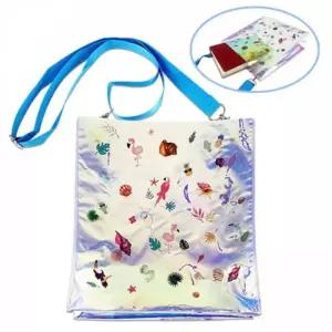 오로라 투명가방 스티커 붙여만들기-큰가방