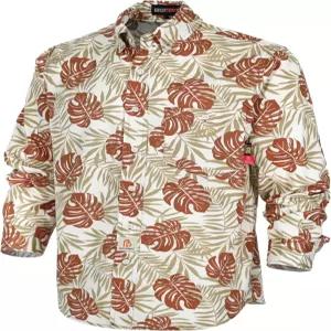 보코말 FR 셔츠 프린트 페이즐리/하와이 경량 펄 스냅/버튼 다운 난연성 NFPA21112 CAT2 작업