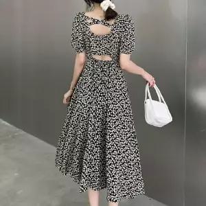 [에이치플러스몰]여름 휴양지 뒷트임 롱원피스 신혼여행 나들이 단아한 원피스