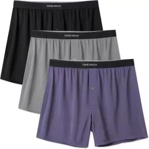 데이비드 아치 남성 복서 반바지 속옷 퀵 드라이 통기성 모이스처 위킹 남성용 3팩 또는 5팩