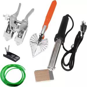 지아완순 PU 원형 벨트 용접기 폴리우레탄 110V 온도 조절 가능 전기 납땜 언 이글 스플라이서(1세트)