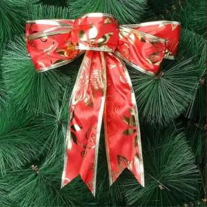 비타리토 골드라인 레드 트리리본 오너먼트10p장식 크리스마스 장식품