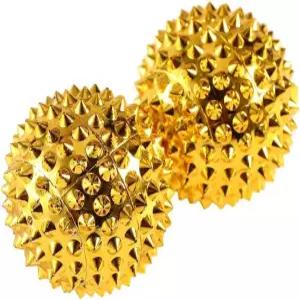 스파이키 마그네틱 마사지 볼 손 지혈 누르기 신체 지압 수동 팩 2개 ABS 및 자성 재료