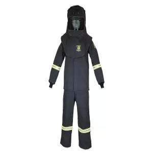 오베론 아크 플래시 수트 키트 - 40칼로리 후드 코트 턱받이 탈출 스트랩 환기 시스템 및 조명 포함 TCG