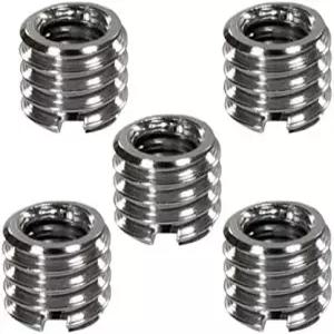 포토앤테크 메탈 1/4인치 ~ 3/8인치 삼각대 나사 어댑터 모노포드 볼헤드용 이지 마운트 컨버터 카메라