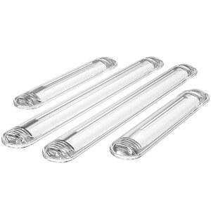 Xuenair 투명 가구 범퍼, 의자 등받이에서 실리콘 고무 벽 보호기, 캐비닛 도어 자동차 서랍 변기 뚜껑용 접착식 샤워 범퍼 (2long2short,4)