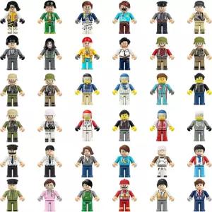 36PCS 미니피규어 미니 피규어 장난감 액션 스터퍼 빌딩 브릭 피플 소년 소녀 선물 크리스마스 스타킹 생일