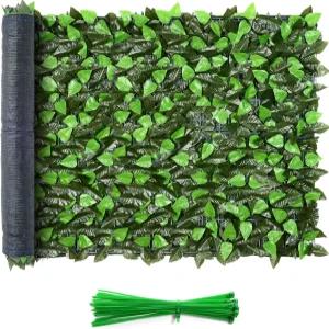 이든스 데코 인조 비 프라이버시 펜스 스크린 120 X40 월 헤지 바인 포레스트 컬러/민트 그린 야외 메시