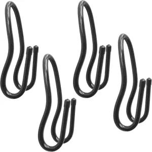 RUZUO 조절 가능한 카시트 헤드레스트 후크 4팩 자동차 보관 정리함 행거 홀더 가방용 재킷 스웨터 모자