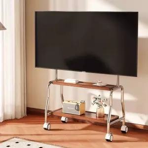 스테인레스 원목 이동식 미용웨건 TV 스텐 무빙카트 트롤리