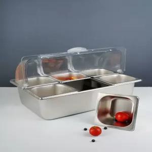 미니 반찬 냉장고 셀프바 식당 선반 토핑 칸칸 바트 얼음 쇼케이스 뷔페 밧드 작업대미니