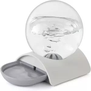 바유고 애완동물 물 디스펜서 고양이 개 토끼를 위한 2.8L 자동 중력 구형 워터러 버블이 있는 분리형 접시