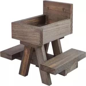 야외 마당 게임을 위한 발터FF 다람쥐 모이통 피크닉 테이블 하우스 정원 장식 칩멍크 벤치 옥수수 컵 홀더